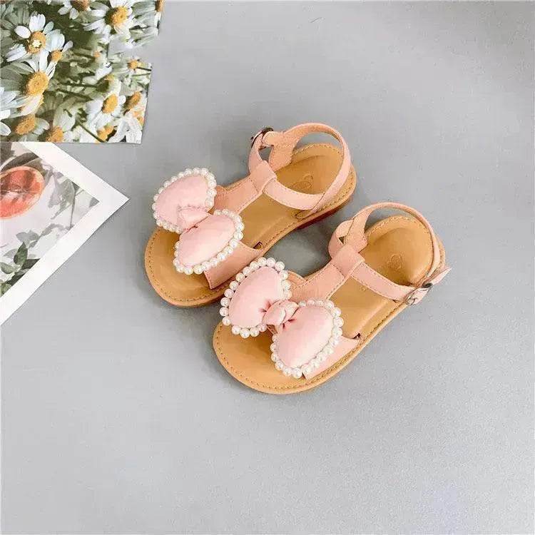 Children'S Fashion Korean Girls Casual Sandals Bowknot Velcro Kids Shoes - EX-STOCK Canada