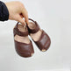Children's Solid Color Leather Peep Toe Sandals Lightweight Pump Beach Shoes - EX-STOCK Canada