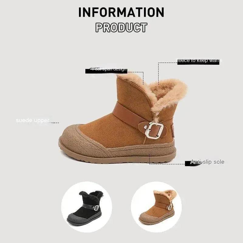 Children's Winter New Fleece-lined Thickening Thermal Cotton Shoes - EX-STOCK Canada