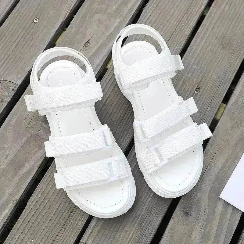 Classy Trendy Women's Fashion Velcro Platform Casual Chunky Sandals - EX-STOCK Canada