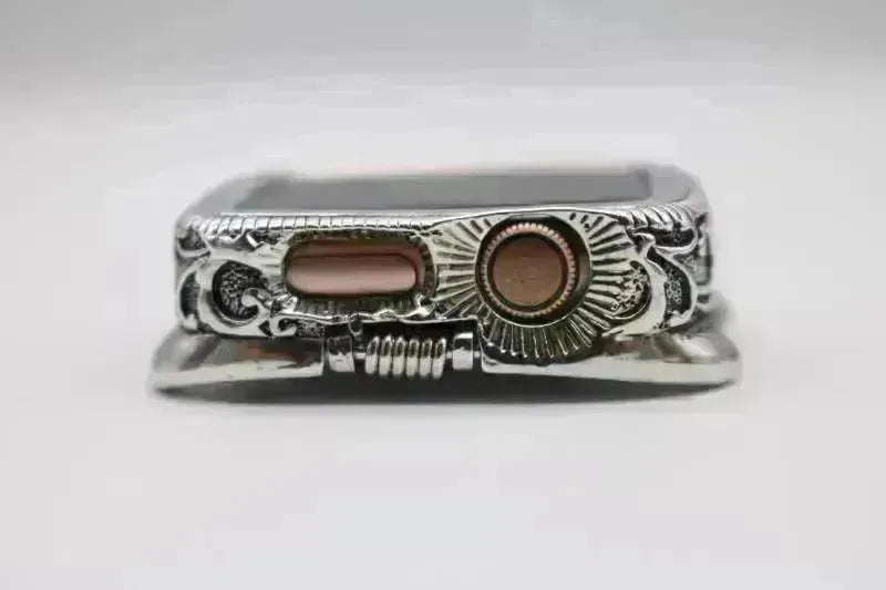 Classy Vintage Carved Watch Protective Case Compatible with Apple Smart Watch - EX-STOCK CANADA