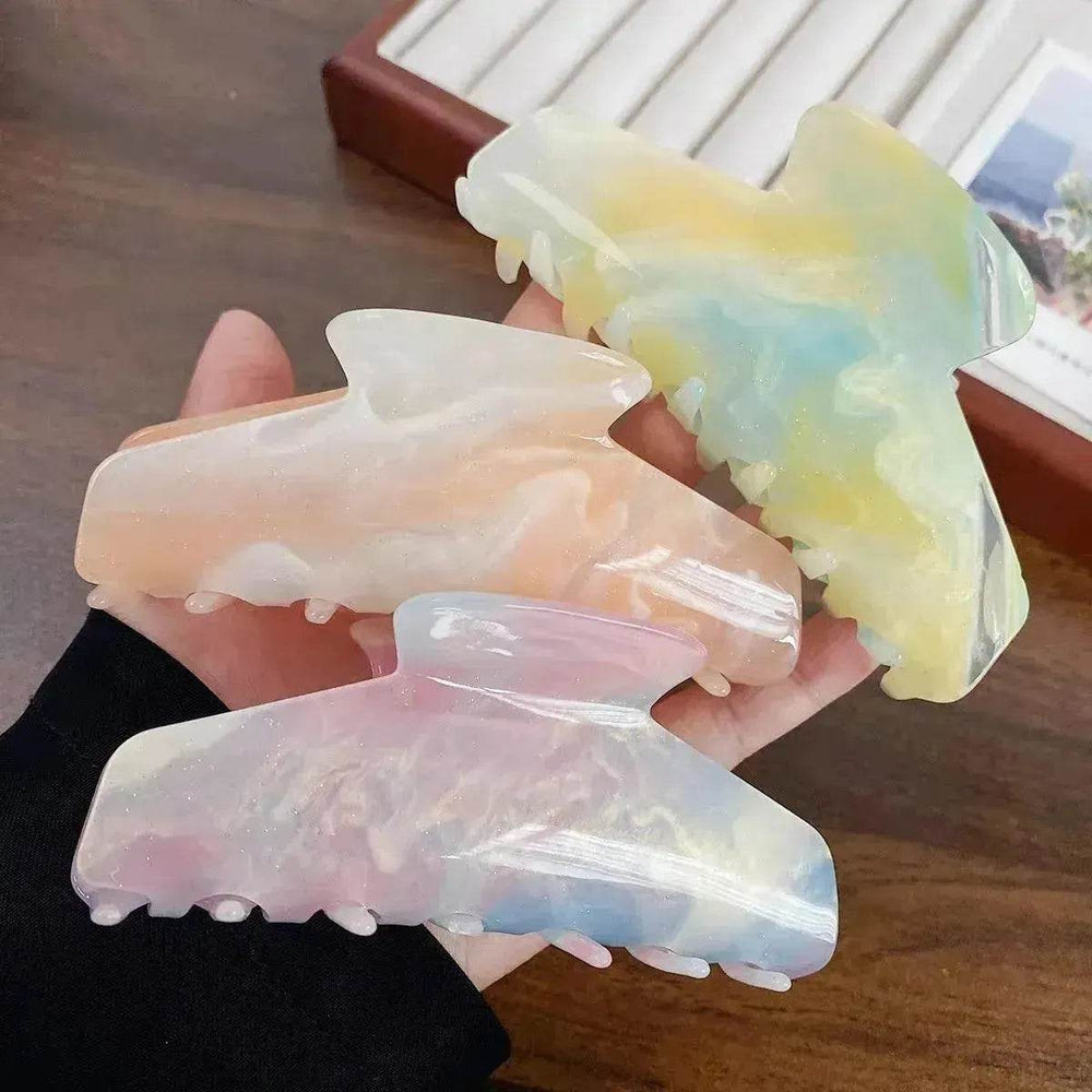 Color Changing In The Sun Exquisite High-grade Acetate Shark Clip Updo Hair Claw Hair Extension Clip For Women - EX-STOCK Canada