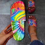 Color Printing Plus Size Slippers Women Platform Sandals And Slippers Beach Shoes Women - EX-STOCK Canada