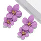 Colorful Double flower Stud earrings for Women - EX-STOCK CANADA