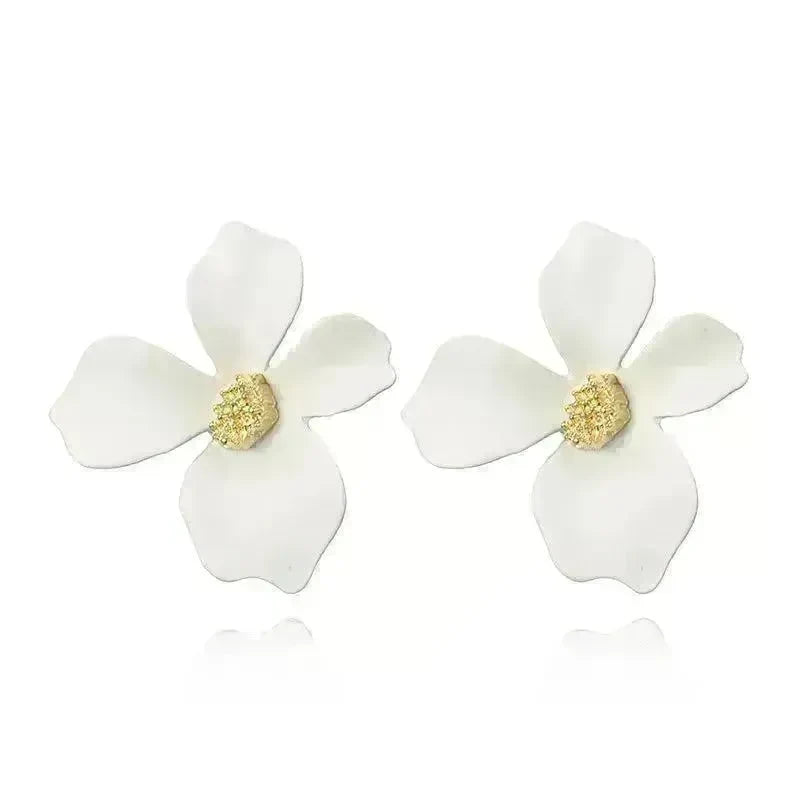 Colorful Double flower Stud earrings for Women - EX-STOCK CANADA