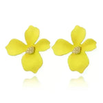 Colorful Double flower Stud earrings for Women - EX-STOCK CANADA