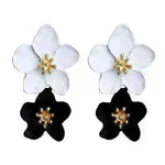 Colorful Double flower Stud earrings for Women - EX-STOCK CANADA