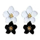 Colorful Double flower Stud earrings for Women - EX-STOCK CANADA