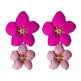 Colorful Double flower Stud earrings for Women - EX-STOCK CANADA
