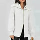 Comfortable Large Collar Double Zipper Sweater - EX-STOCK CANADA