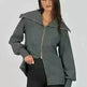 Comfortable Large Collar Double Zipper Sweater - EX-STOCK CANADA