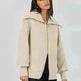 Comfortable Large Collar Double Zipper Sweater - EX-STOCK CANADA