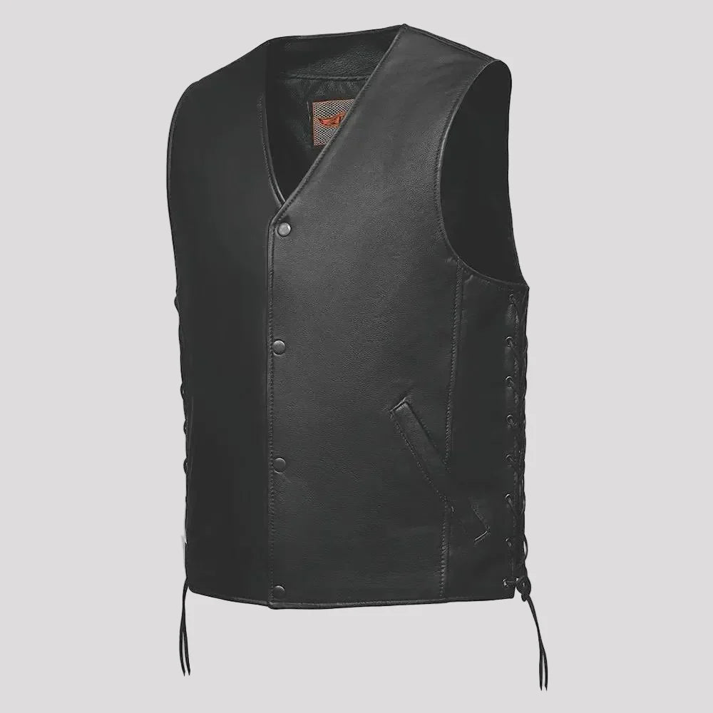 Gilet Moto Latéral à Lacets pour Hommes Unik International 