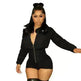 Cotton-padded Stretch Tight Jumpsuit Slim Short Jacket - EX-STOCK CANADA