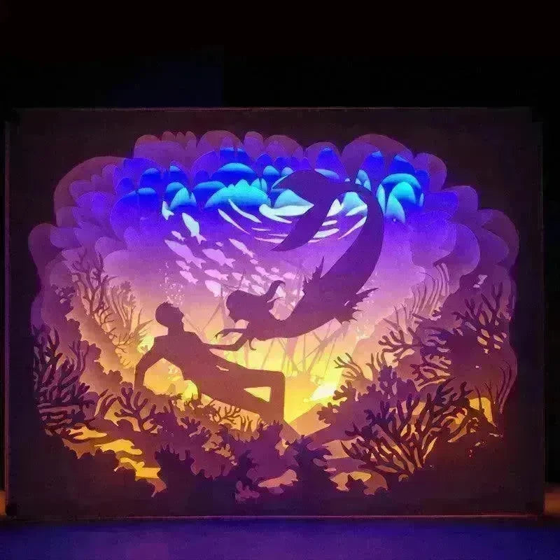 Creative 3D Hollow Paper-cut Light And Shadow Carving Lamp - EX-STOCK CANADA