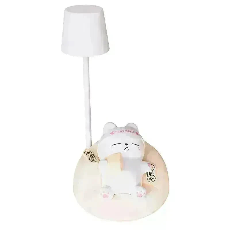 Creative Sleeping Cat Small Night Lamp Night Charging Pat Lamp - EX-STOCK CANADA