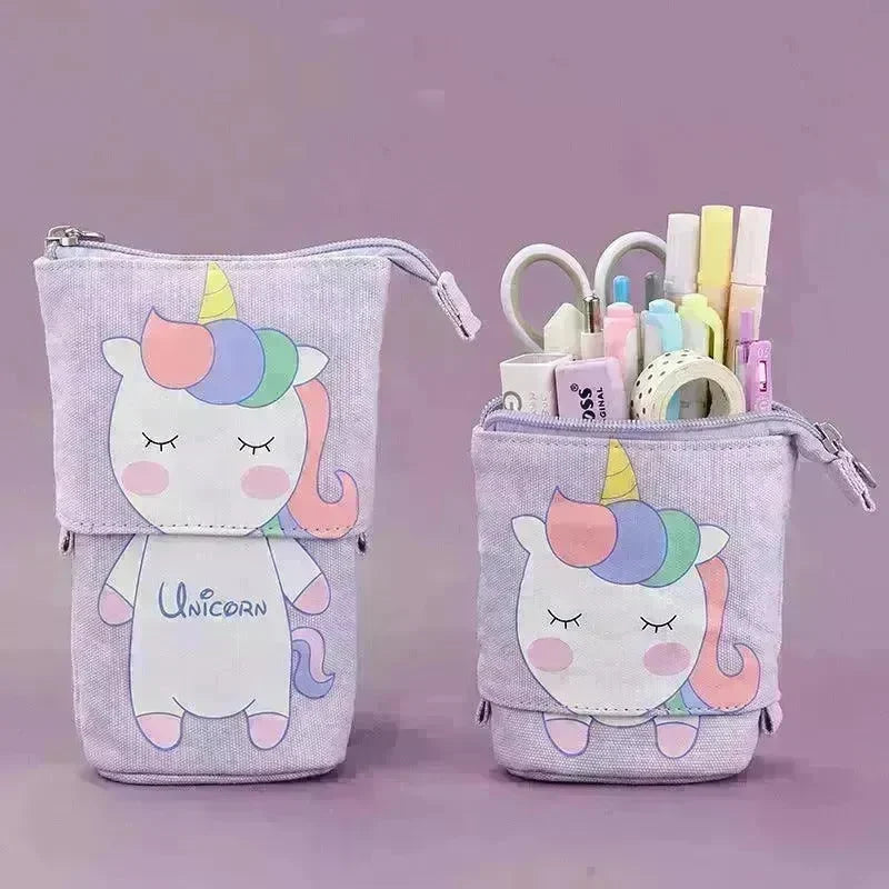 Creative student stationery canvas pencil bag - EX-STOCK CANADA