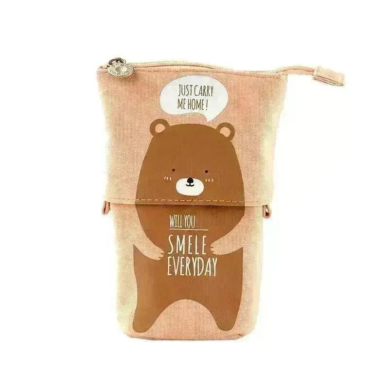 Creative student stationery canvas pencil bag - EX-STOCK CANADA