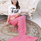 Creative Winter Woolen Mermaid Tail Sofa Blanket - EX-STOCK Canada