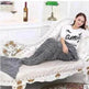 Creative Winter Woolen Mermaid Tail Sofa Blanket - EX-STOCK Canada