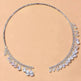 Crystal Rhinestone Collar Necklace for Women Weeding Bridesmaid Necklace Gold and Silver Necklace - EX-STOCK CANADA