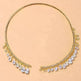 Crystal Rhinestone Collar Necklace for Women Weeding Bridesmaid Necklace Gold and Silver Necklace - EX-STOCK CANADA
