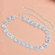 Crystal Rhinestone Fashion Square Stone Necklace for Women Wedding Bridesmaid Necklaces - EX-STOCK CANADA