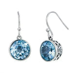 Crystal Square Sea Blue Simple Earrings - EX-STOCK CANADA