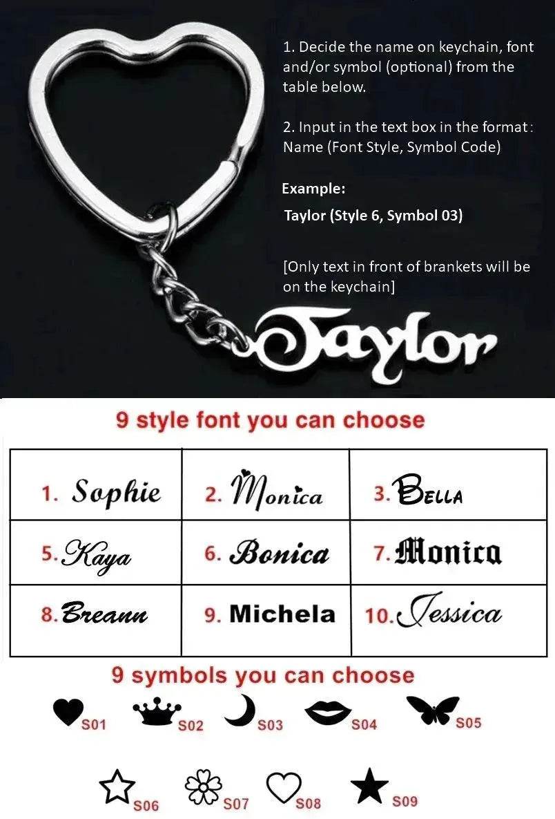 Custom Name Keychains Personalized Monogram Initial Key Chain With Name Engraved Letter for Women Men Jewelry Bag Charm - EX-STOCK Canada