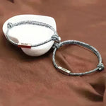 Customized Name Bracelet Pledge of Eternal Love Magnet Attracts Each Other Staniless Steel Couples Bracelet - EX-STOCK CANADA