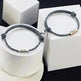 Customized Name Bracelet Pledge of Eternal Love Magnet Attracts Each Other Staniless Steel Couples Bracelet - EX-STOCK CANADA