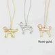 Customized Pet Shape Name Pendant Stainless Steel Necklaces For Women Personalized Cat Necklace Animal Memorial For Pet Lover - EX-STOCK CANADA