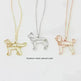 Customized Pet Shape Name Pendant Stainless Steel Necklaces For Women Personalized Cat Necklace Animal Memorial For Pet Lover - EX-STOCK CANADA