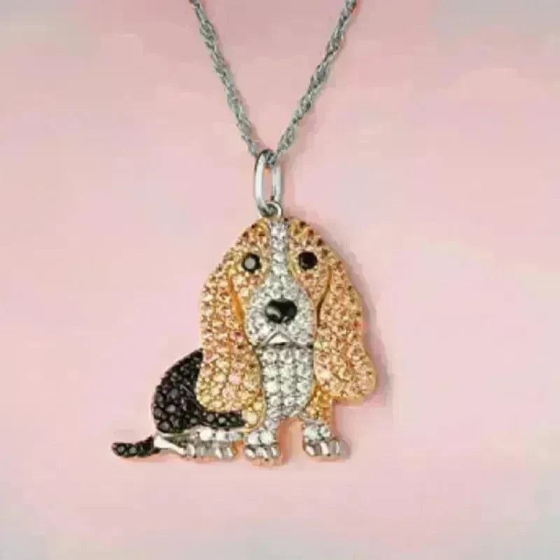 Cute Baggy Hound Pendant Necklace - EX-STOCK CANADA