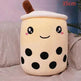 Cute Fruit Drink Plush Stuffed Soft Strawberry Milk Tea Plush Boba Tea Cup Toy Bubble Tea Pillow Cushion Kids Gift - EX-STOCK Canada