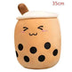 Cute Fruit Drink Plush Stuffed Soft Strawberry Milk Tea Plush Boba Tea Cup Toy Bubble Tea Pillow Cushion Kids Gift - EX-STOCK Canada
