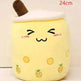Cute Fruit Drink Plush Stuffed Soft Strawberry Milk Tea Plush Boba Tea Cup Toy Bubble Tea Pillow Cushion Kids Gift - EX-STOCK Canada