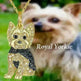 Cute Yorkshire Dog Pendant Zinc Alloy Die Casting Necklace - EX-STOCK CANADA