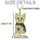 Cute Yorkshire Dog Pendant Zinc Alloy Die Casting Necklace - EX-STOCK CANADA
