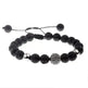 CZ Zircon Pave Lava Weaving Bracelet Men Beads - EX-STOCK CANADA