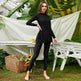 Pure Color Long-sleeved Trousers Fully Surrounded By Conservative Beach Surfing Sunscreen ArabOne-piece Swimsuit - EX-STOCK Canada