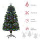 4ft Pre-Lit Optic Fiber Xmas Tree Artificial Spruce Tree Top Star EX-STOCK Canada 