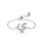 S925 Sterling Silver Niche Style Arabic Letters Pull-out Chain All-match Stackable EX-STOCK Canada 