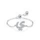 S925 Sterling Silver Niche Style Arabic Letters Pull-out Chain All-match Stackable EX-STOCK Canada 