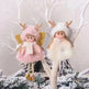 Christmas Cute Fabric Antler Plush Girl Decoration Ornaments - EX-STOCK CANADA