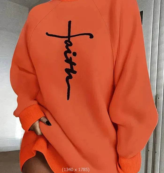 Autumn Winter Oversized Mini Sweatshirt Dress - EX-STOCK Canada