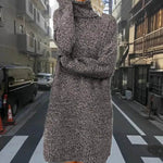 Autumn Winter Cashmere Mini High Neck Sweater Dress - EX-STOCK Canada