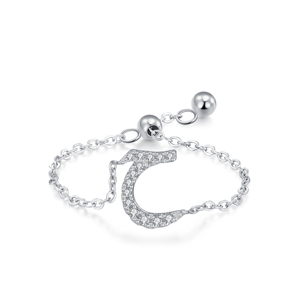 S925 Sterling Silver Niche Style Arabic Letters Pull-out Chain All-match Stackable EX-STOCK Canada 