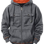 Men's Plus Size Casual Zipper Sweater EX-STOCK Canada 