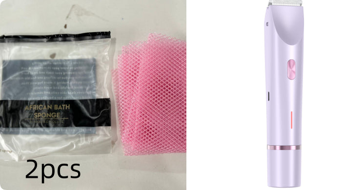 Women's 2-in-1 Electric Shaver & Bikini Trimmer – Wet/Dry Body Hair Razor (Pink, Blue, Purple)